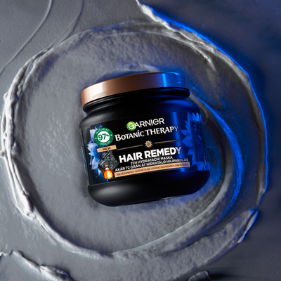 Garnier Botanic Therapy Hair Remedy Magnetic Charcoal Hydratační maska pro mastné vlasy a suché konečky vlasů 340 ml