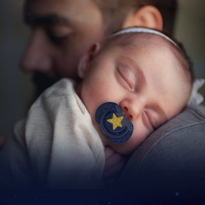 LOVI Dudlík silikonový dynamický Stardust 3-6m blue 2 ks