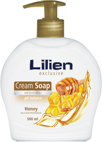Lilien krémové tekuté mýdlo Honey 500 ml