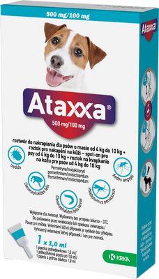 Ataxxa pro psy 4-10 kg spot-on 1 ml