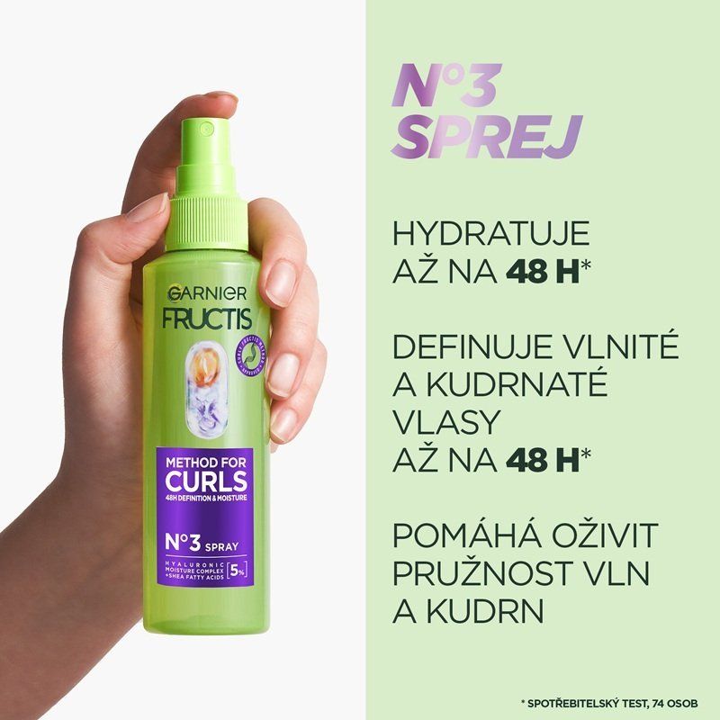 Garnier Fructis Curls Method Hydratační sprej pro vlnité a kudrnaté vlasy 150 ml