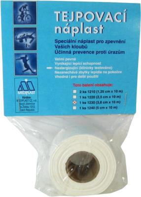 Mediplast Náplast 3.8 cm x 10 m 1230XT tejpovací