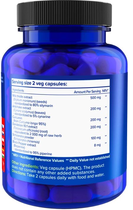 Natios Liver Complex, Komplex 6 složek na játra 90 kapslí