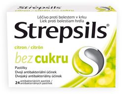 Strepsils citron bez cukru 0.6mg/1.2mg 24 pastilek