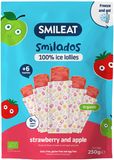 Smileat BIO 100% ovocné zmrzlinky k zamražení jahoda & jablko 6M+ 5 x 50 g