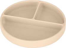 Petite&Mars Talířek silikonový dělící kulatý Take&Match Desert Sand 6m+