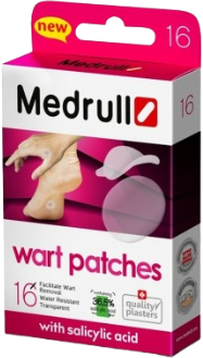 Medrull Náplasti na bradavice 16 ks