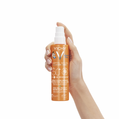 Vichy Capital Soleil Fluidní Sprej vhodný i pro citlivou dětskou pokožku SPF50+ 200 ml