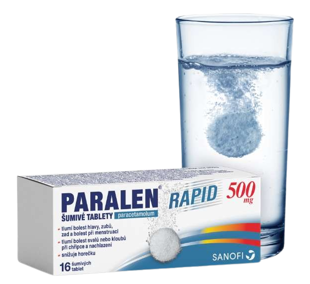Paralen Rapid 500mg 16 šumivých tablet
