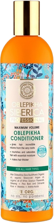 Natura Siberica Rakytníkový balzám pro všechny typy vlasů 400 ml