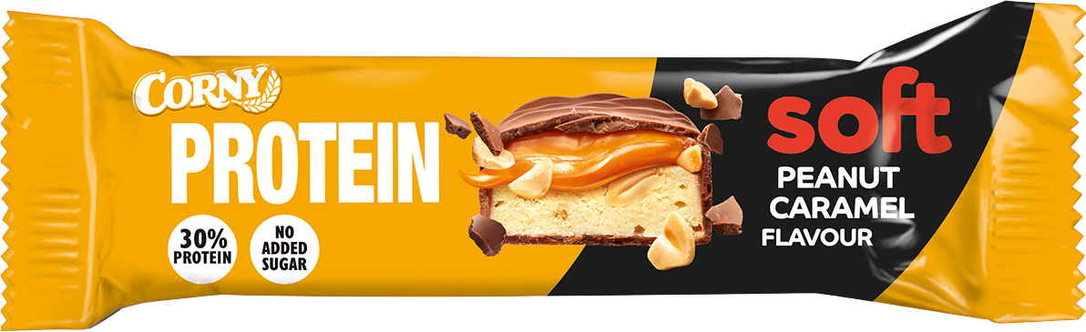 Corny Protein SOFT, Arašídy - karamel 45 g