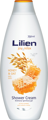 Lilien shower cream Honey&Oat 750 ml