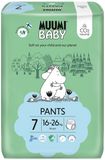 Muumi Baby Pants 7 XL 16-26 kg kalhotkové eko pleny 34 ks
