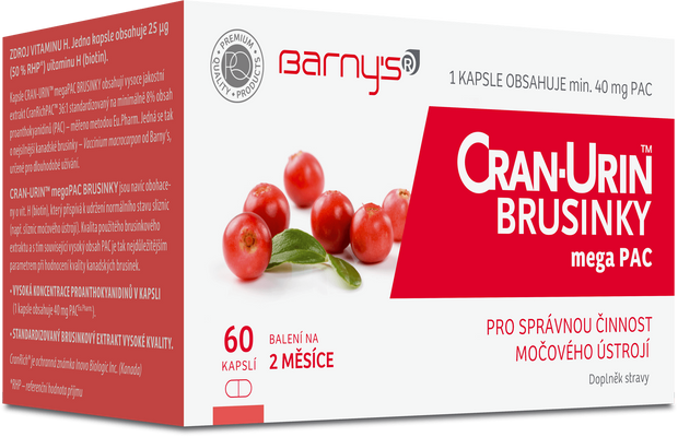 Barny's CRAN-URIN™ megaPAC BRUSINKY 60 kapslí