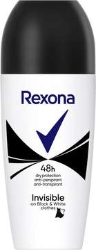 Rexona Invisible Black + White Roll-on 50 ml