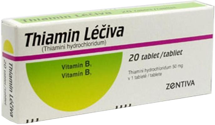 Thiamin Léčiva 50mg 20 tablet