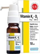 Generica Vitamin K2 90mcg + D3 2000 I.U. kapky 10 ml