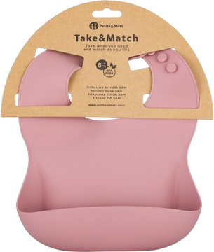 Petite&Mars Bryndák silikonový Take&Match Dusty Rose 6m+