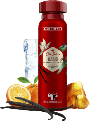 Old Spice Oasis Deodorant ve spreji pro muže s vůní kouřové vanilky 150 ml