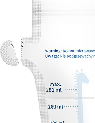 BabyOno Sáčky na mateřské mléko 180 ml, 30 ks