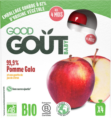 Good Goût BIO Jablko 4 x 85 g