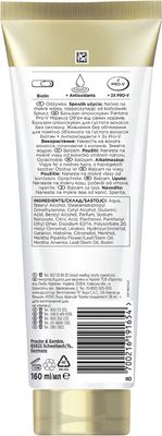 Pantene Pro-V Miracles Lift'N'Volume Thickening Conditioner, Kondicionér pro objem s Biotinem 160 ml