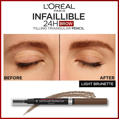 L'Oréal Paris Infaillible Brows 24H Filling Triangular Pencil 05 Light Brunette tužka na obočí