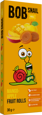 Šnek BOB Jablečno-mangové rolky 10 x 3 g