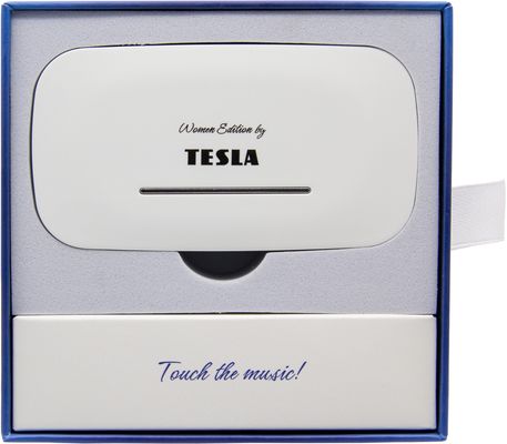 Tesla Sound EB20 - bezdrátová Bluetooth sluchátka (Luxury White)