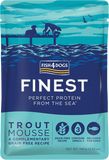 Fish4Dogs Finest Lahodná kapsička pro psy 99 % pstruh 100 g