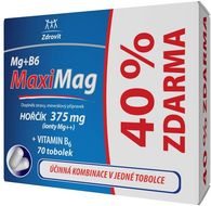 Zdrovit MaxiMag Hořčík 375 mg+B6 40% Zdarma 70 tobolek