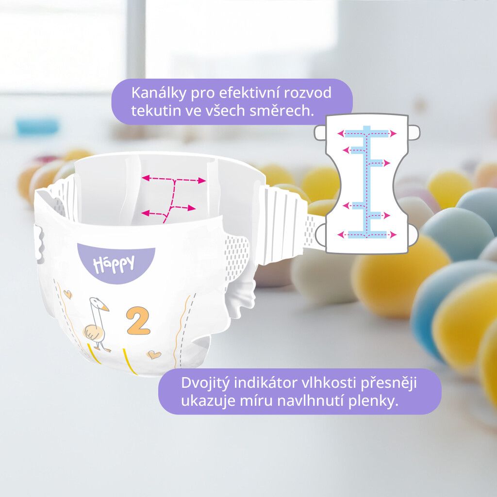 Bella Baby Happy Soft&Delicate Mini (3-6 kg), 78 ks