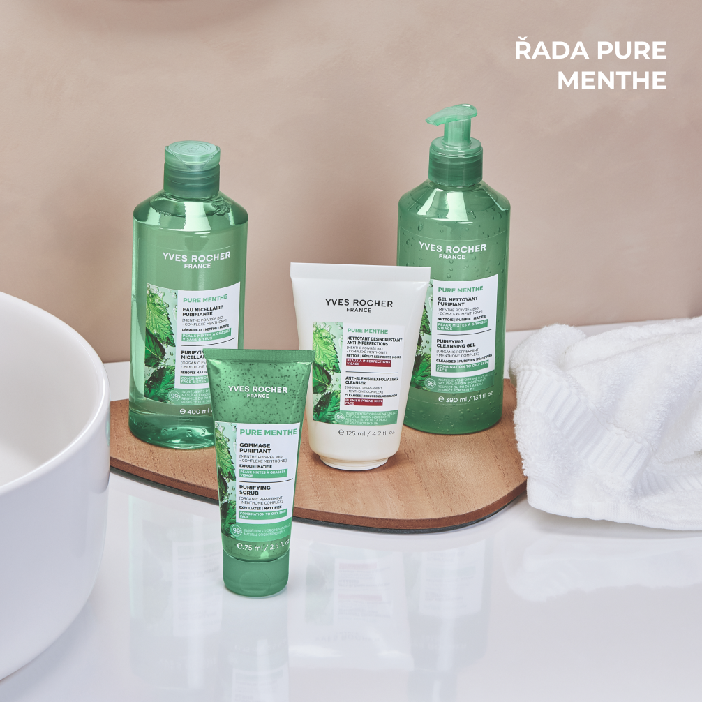 Yves Rocher Pure Menthe hloubkově čistící gel 390 ml