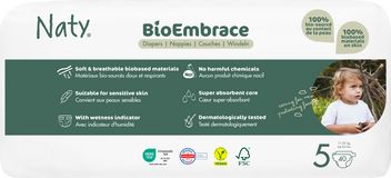 Naty Plenky BioEmbrace Junior 11 - 25 kg Economy pack 40 ks