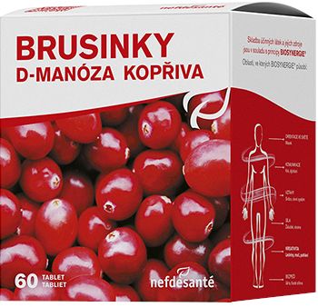 Nefdesanté Brusinky D-Manóza Kopřiva 60 tablet