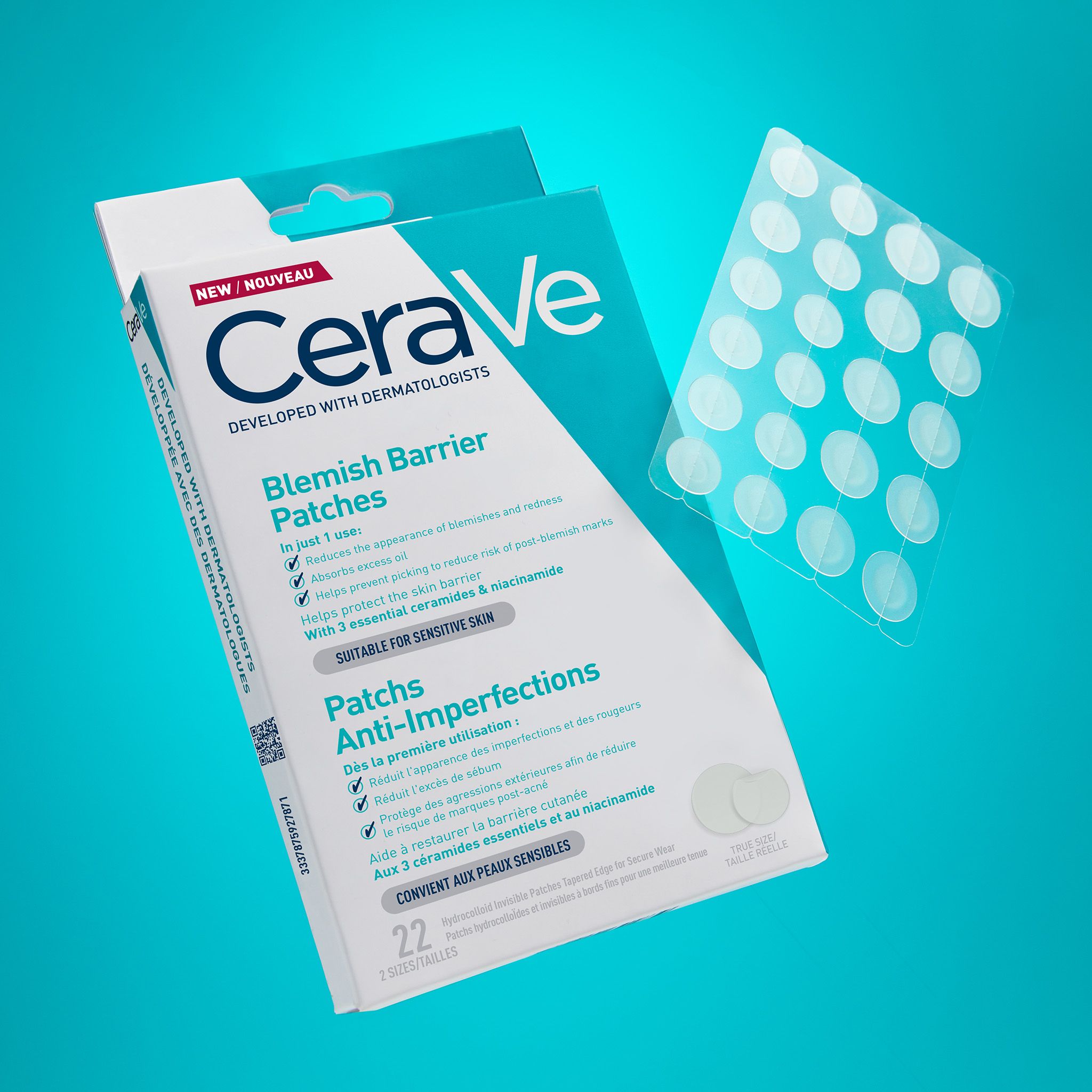 CeraVe náplasti proti nedokonalostem s ceramidy a niacinamidem 22 ks