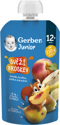Gerber Junior kapsička Svěží broskev 110 g