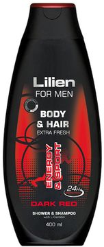 Lilien Sprchový šampon pro muže Dark Red 400 ml