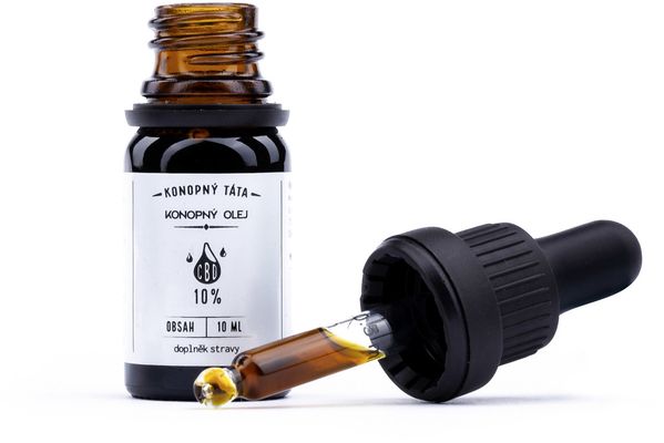 Konopný Táta CBD Konopný olej 10% 10 ml