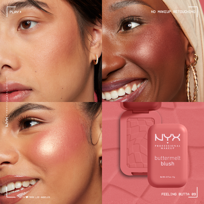 NYX Professional Makeup Buttermelt Blush 09 Feeling Butta pudrová tvářenka