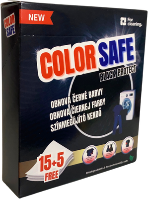 Color Safe Ubrousky na praní Black protect 20 ks