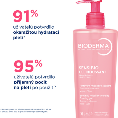 Bioderma Sensibio Gel moussant čistící pěnivý gel 500 ml