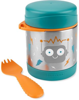 Skip Hop Spark Style Termoska na jídlo se lžičkou/vidličkou Robot, 3r+ 325 ml