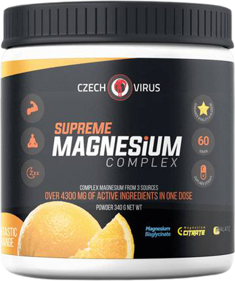 Czech Virus Supreme Magnesium Complex fantastický pomeranč 340 g