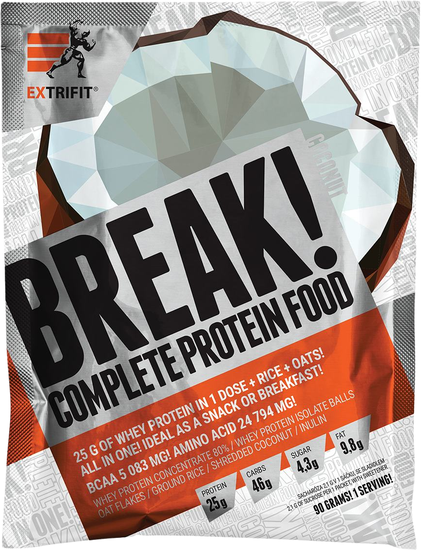 Extrifit Protein Break! Food - kokos 90 g