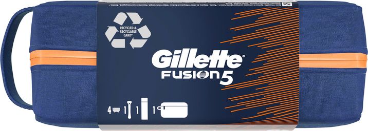 Gillette Fusion Dárková sada pro muže v cestovní tašce 3 ks