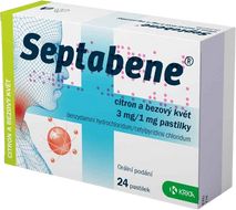 Septabene® 3 mg/1 mg citron a bezový květ 24 pastilek