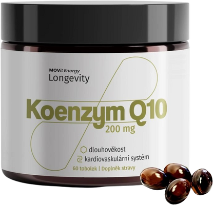 MOVit Energy LONGEVITY - Koenzym Q10 200 mg Extra Strong, 60 tobolek
