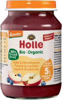Holle Bio jablko borůvky 190 g