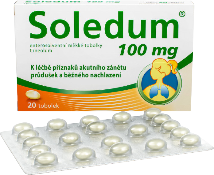 Soledum 100 mg 20 měkkých tobolek